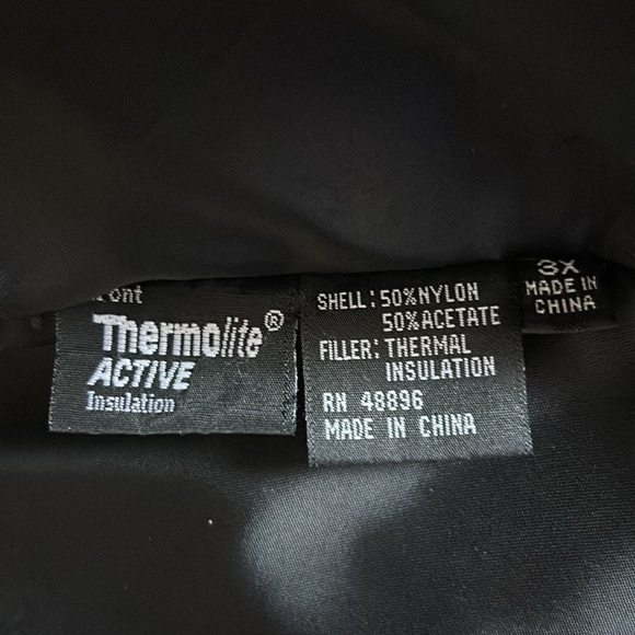 Tibor Leathers - Women’s Black Thermolite Insulated Jacket, 3x - Picture 11 of 13